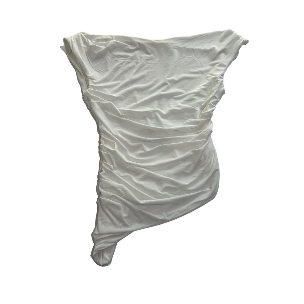 NWOT MESHKI Prianyka Slinky Sleeveless Top in White